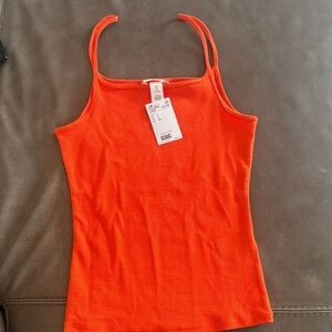 Orange Spaghetti Strap Top